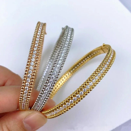 Certificate 925 Sterling Silver Zircon Bracelet For Women