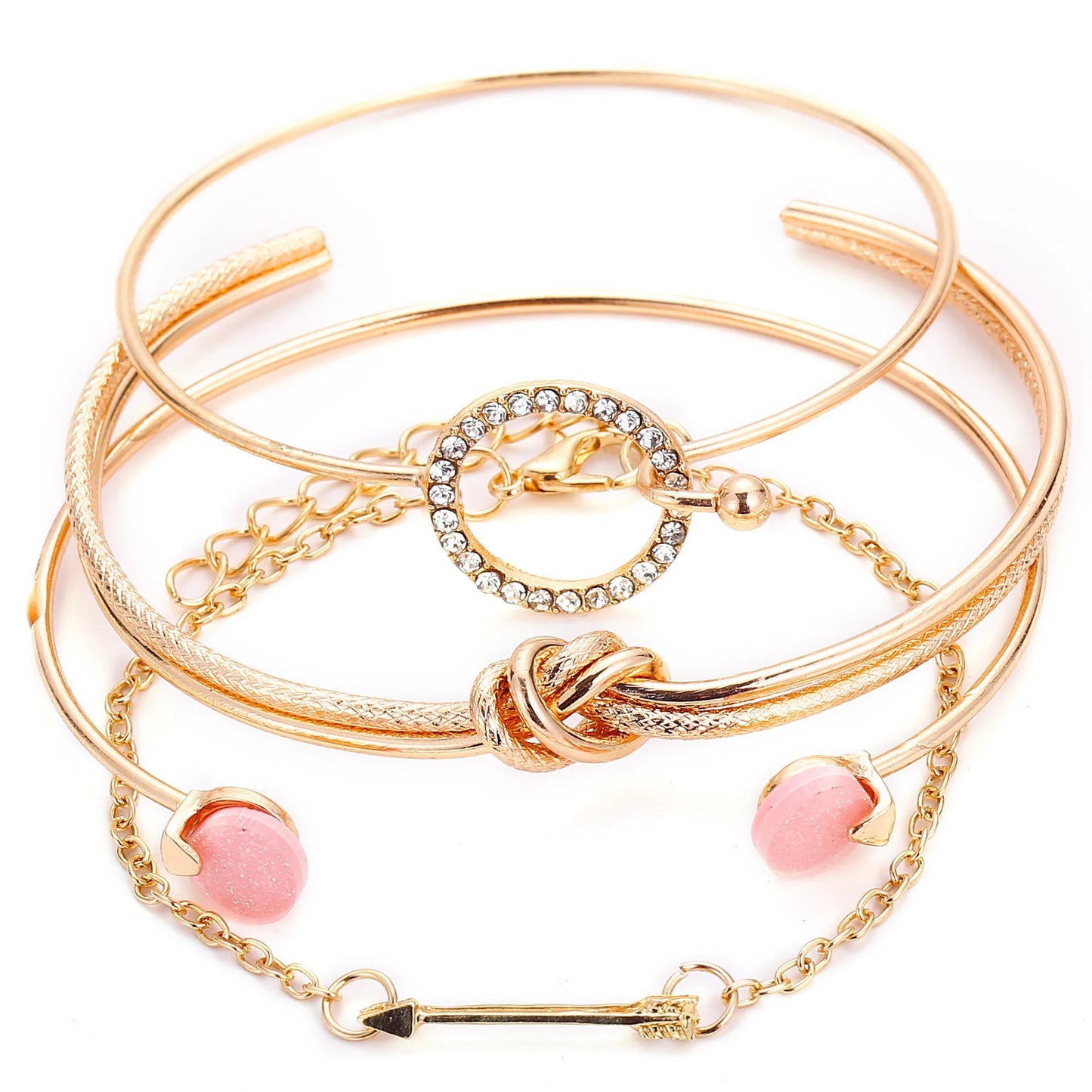 DAIPANCN Bohemian Metal Chain Bracelet Set For Women