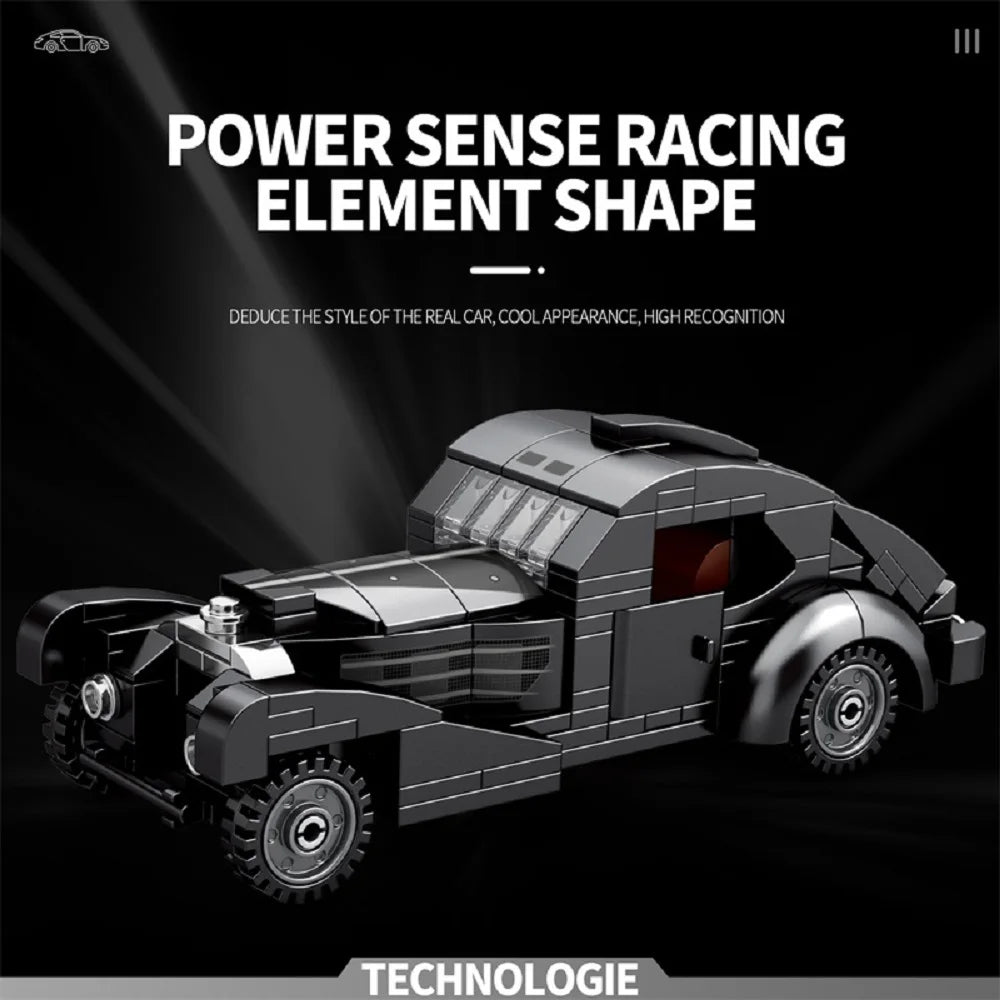 Bugatti Atlantic Sports Car Model Building Set 278 Pieces