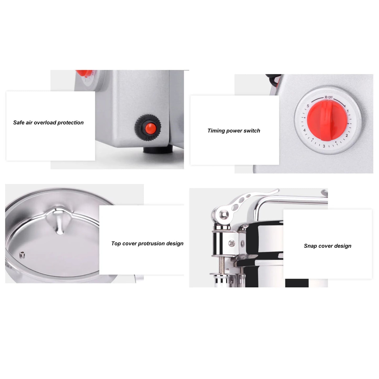 Doact Electric Grinding Machine High Speed Grain Grinder