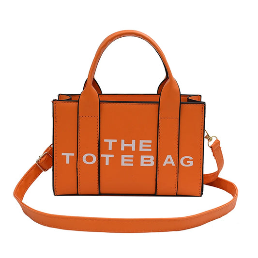 PU Leather Tote Bag For Women Small Satchel With Straps
