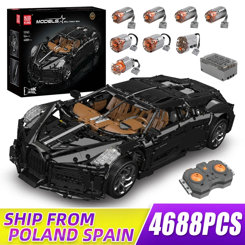 Mould King 13163 Technical Super Sports Car Building Kit