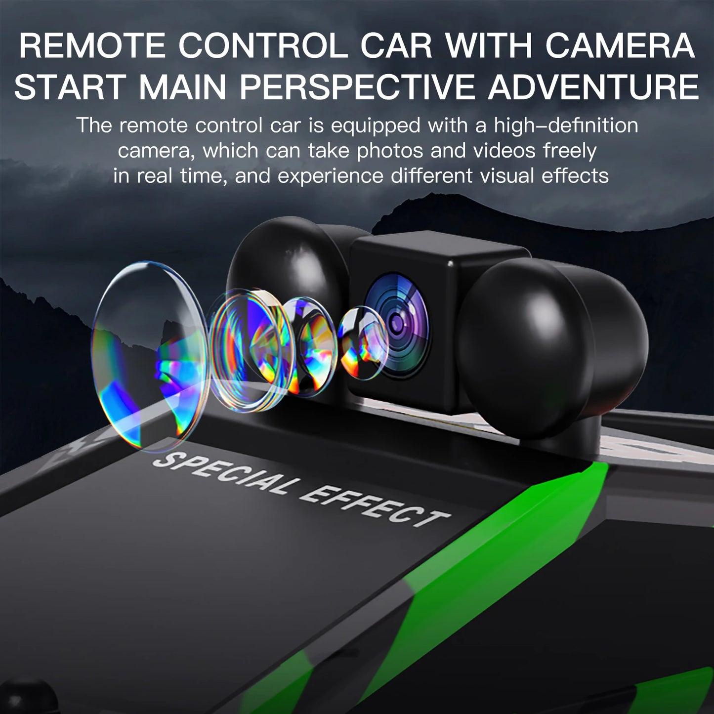 Wickena FPV RC Vehicle Featuring LED Lights 1 28 Scale