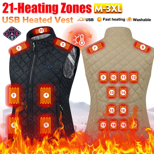 CN Guangdong USB 21 Zone Electric Heating Vest For Women