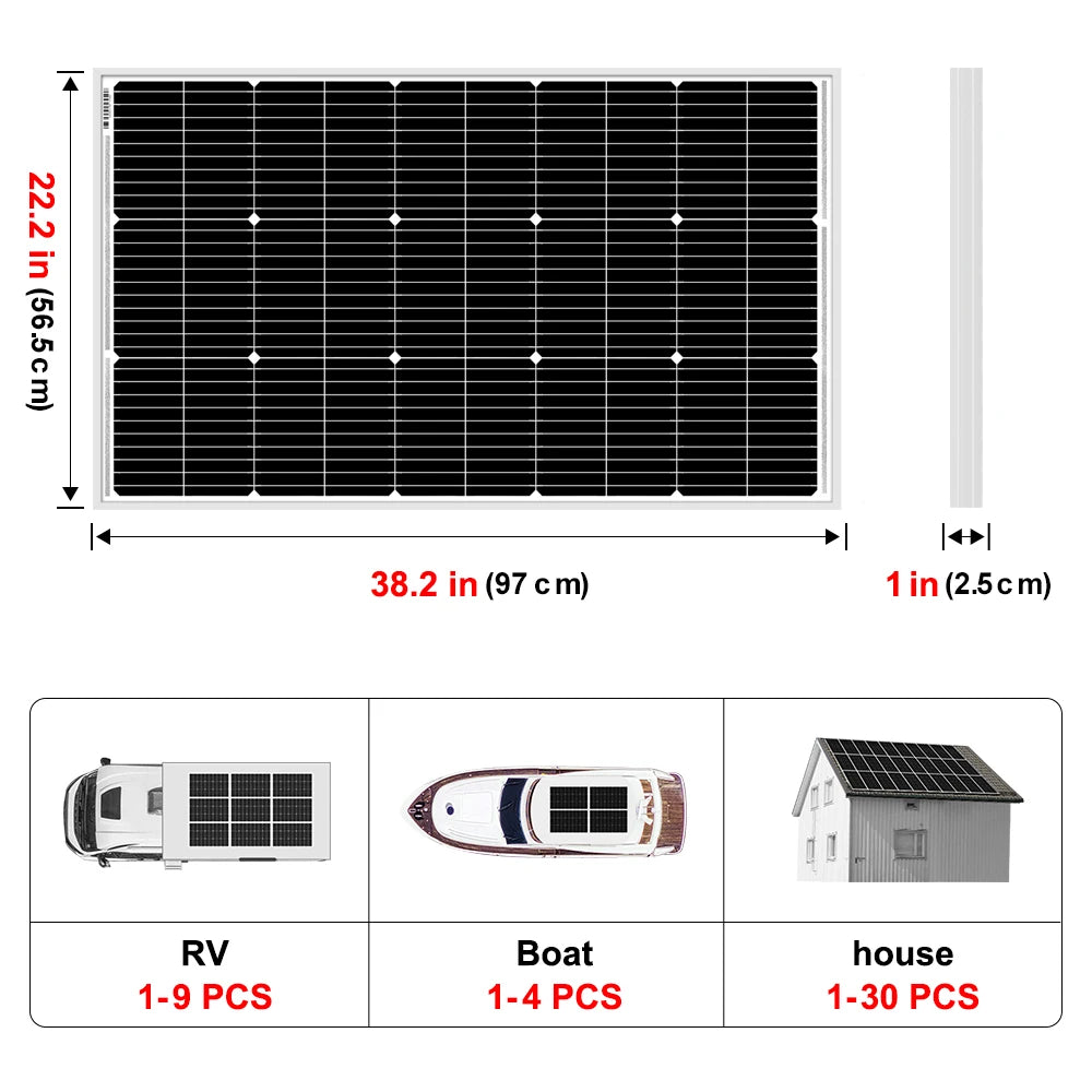 Dokio 18V 100W Solar Panel Controller Waterproof Outdoor