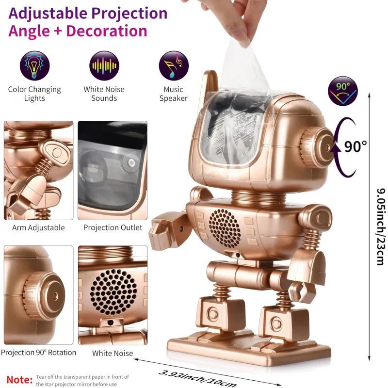 Hign-concerned Robot Astronaut Projector LED Nightlight