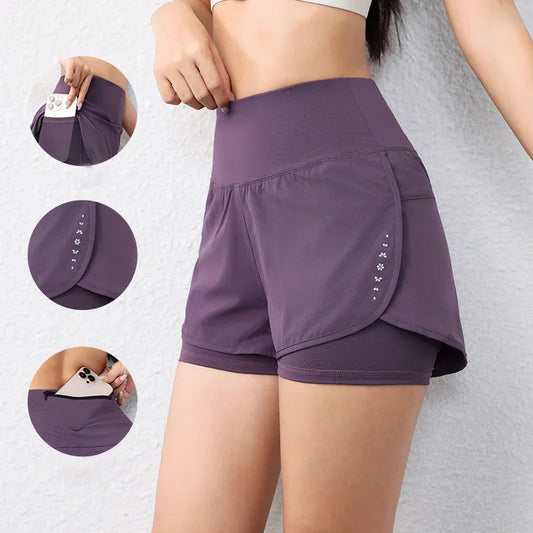 Crazy Seed Quick Dry Womens Running Shorts With Pockets