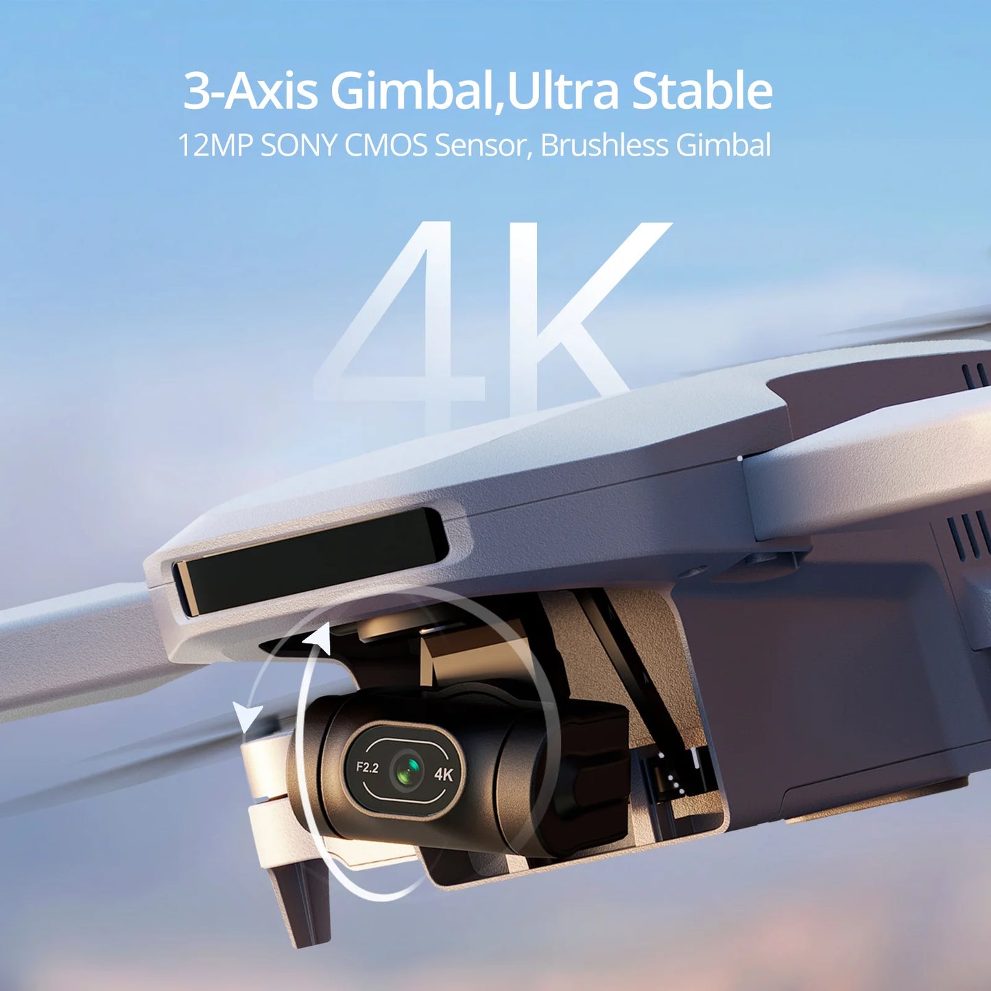 Potensic C0 Mini Drone 3Axis Gimbal 4K Camera GPS 6KM