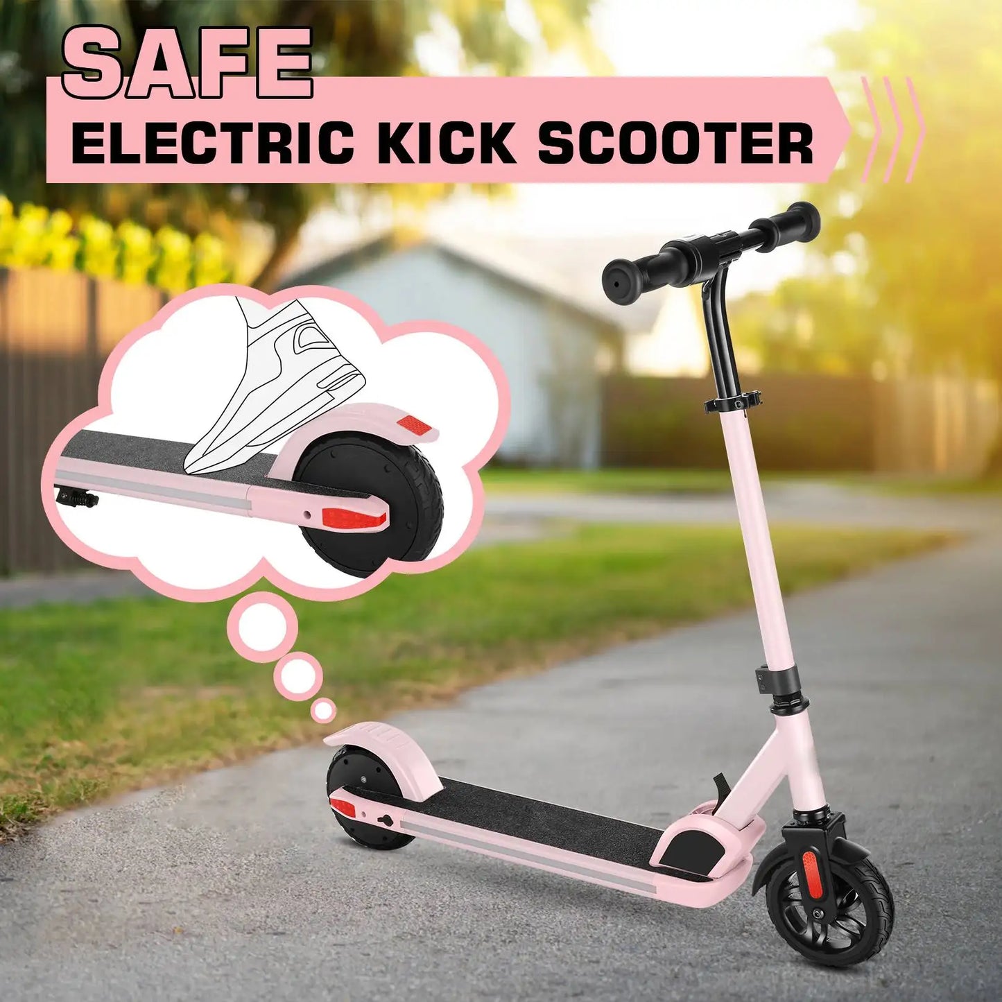 CAROMAC Electric Kids Scooter 150W LED Display Foldable