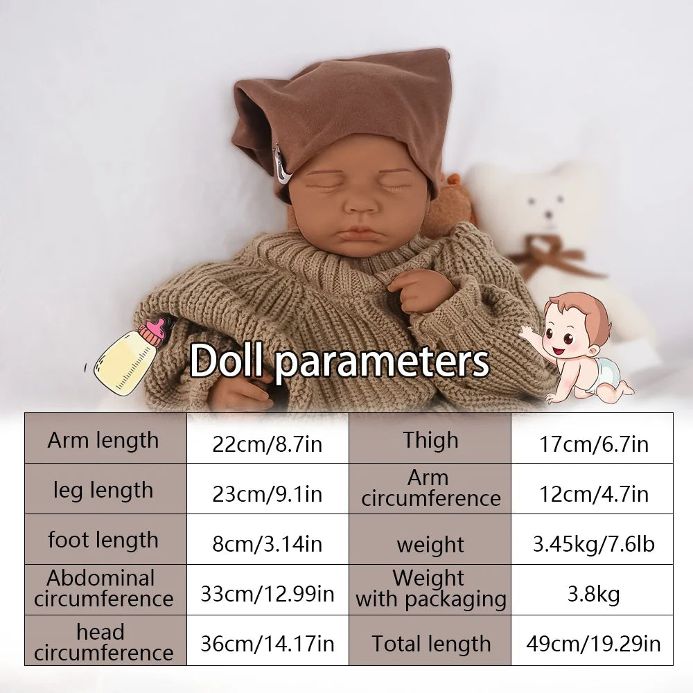 Ultra Realistic Silicone Reborn Baby Doll With Sleeping Eyes