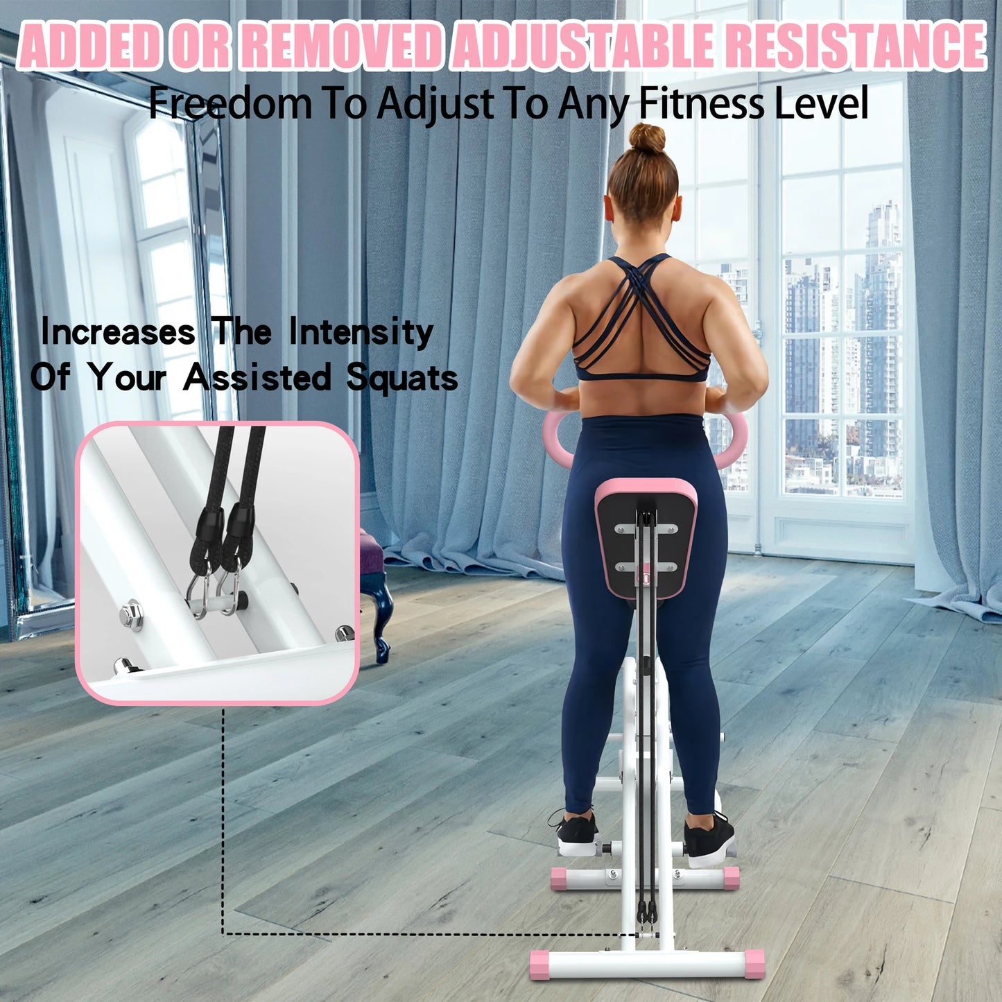 Foldable Squat Machine for Glute and Leg Training