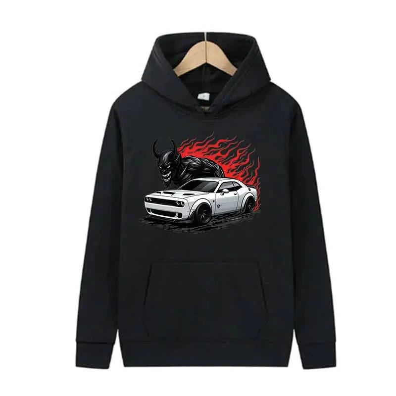 Hooded Streetwear Pullover Hoodie Unisex Casual Sweatshirt