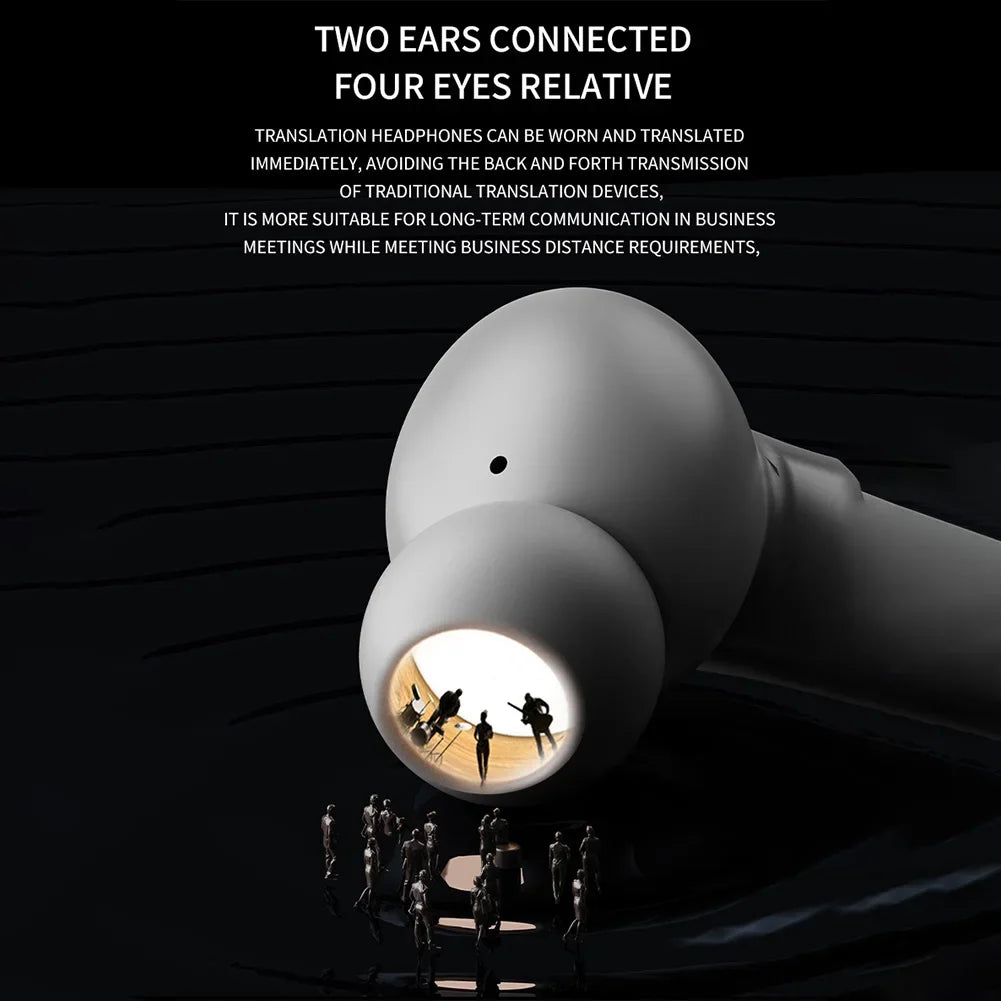 Shunmaii Real Time Translator Earbuds Bluetooth Headset