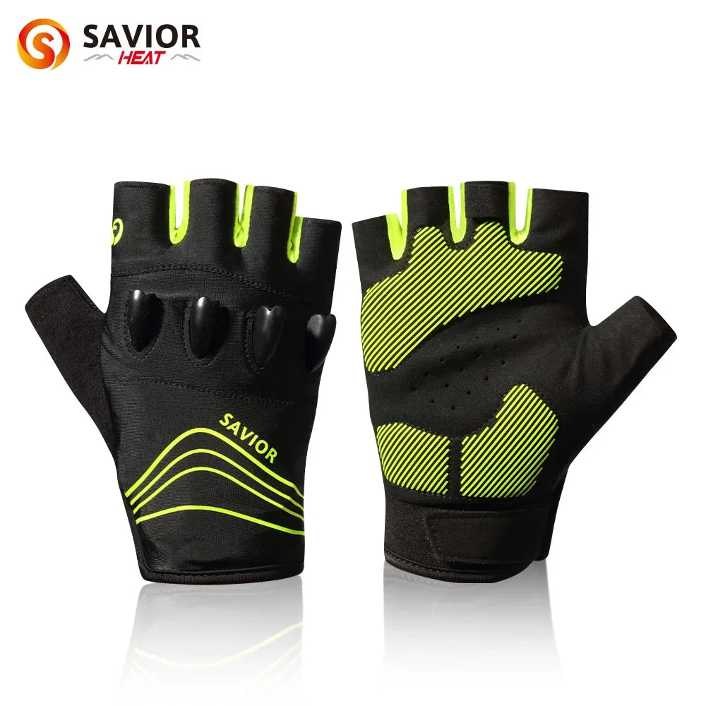 Savior Outdoor Cycling Gloves Half Finger LED Nightview