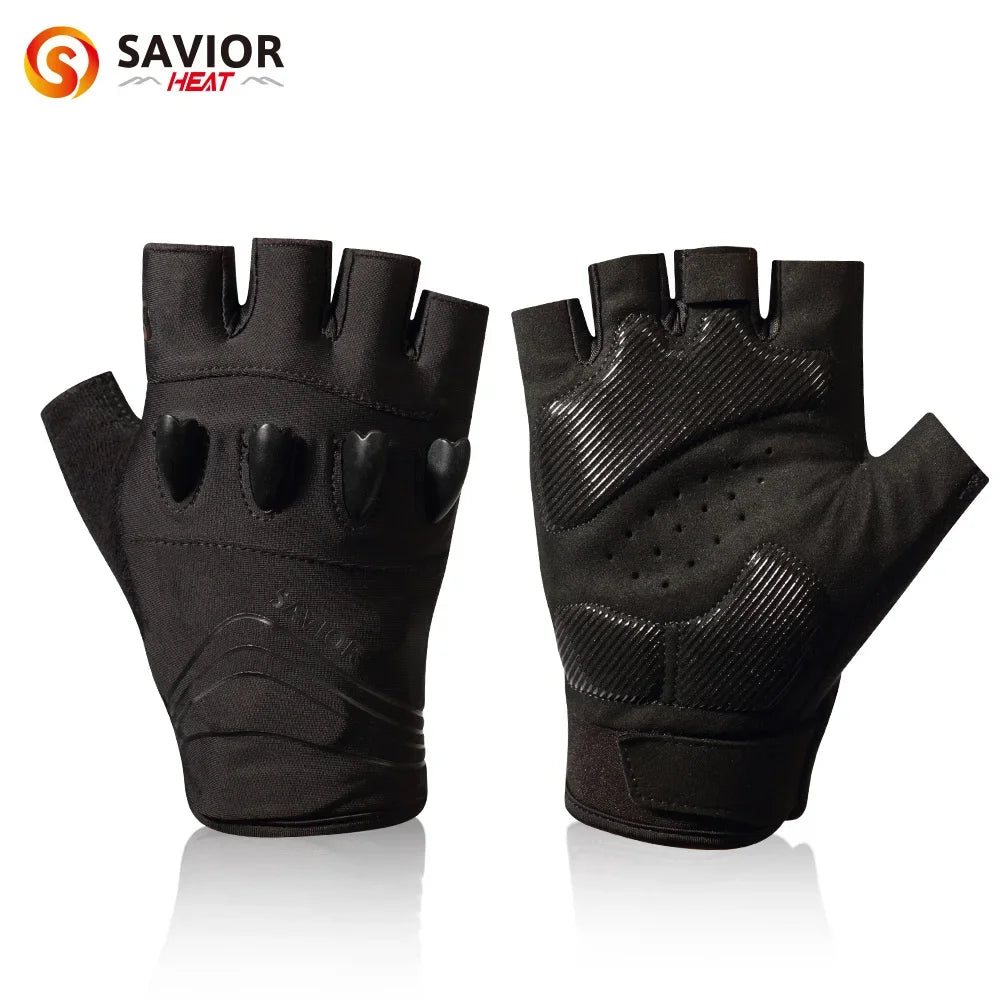 Savior Outdoor Cycling Gloves Half Finger LED Nightview