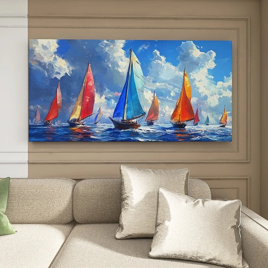 Hign Concerned Pine Wood Frame Canvas Wall Art Painting