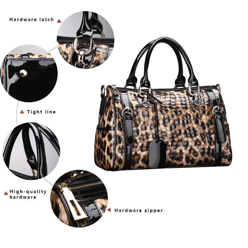 EP.MINGYUANCN Genuine Leather Handbag Tote Bag For Women