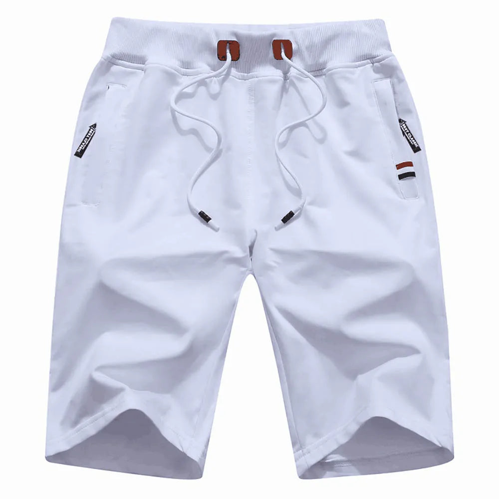 Mens Summer Cotton Casual Loose Jogger Shorts With Pocket