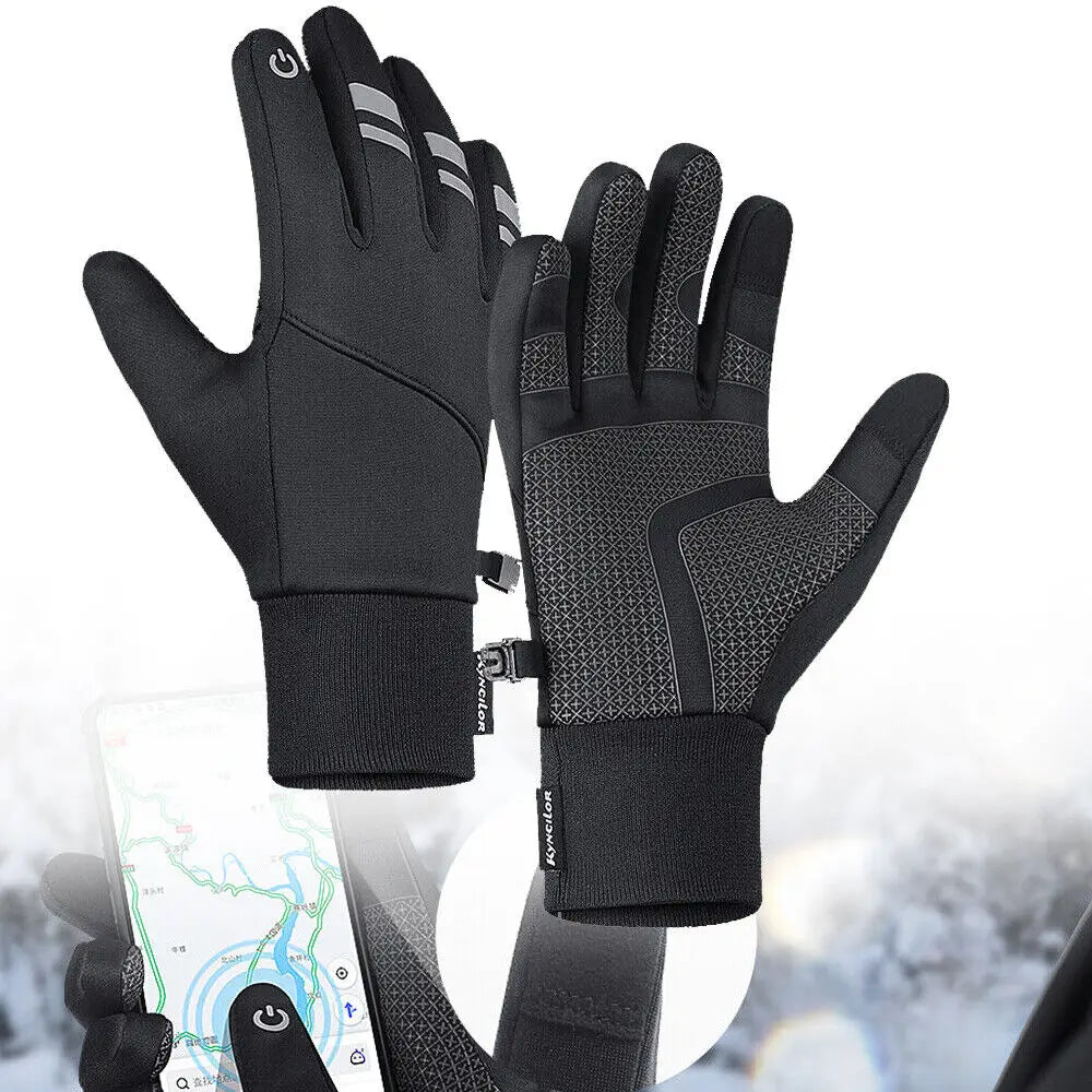 Winter Thermal Cycling Gloves Windproof Nonslip Touchscreen