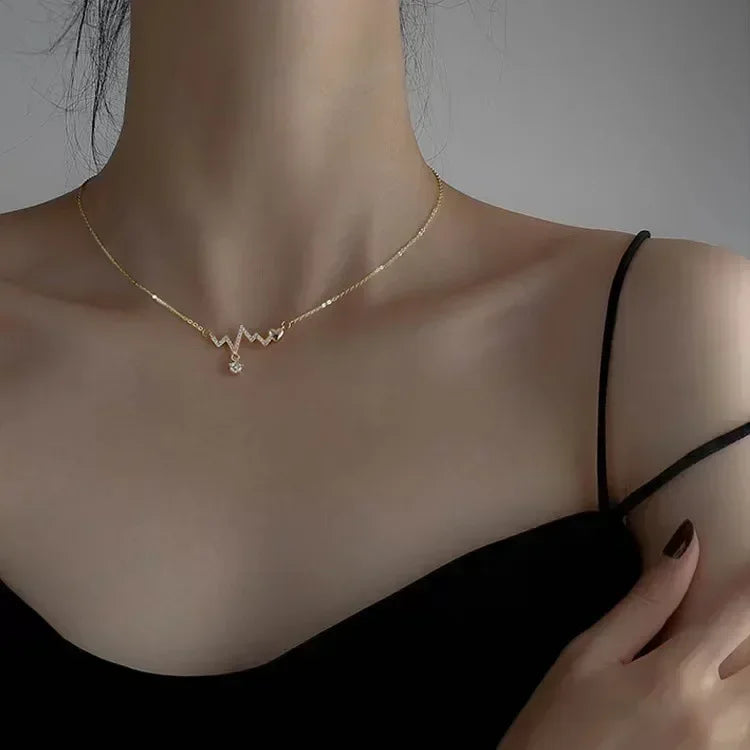 MIHJUSFDHCN Pearl Necklace Double Layer Bead Pendant