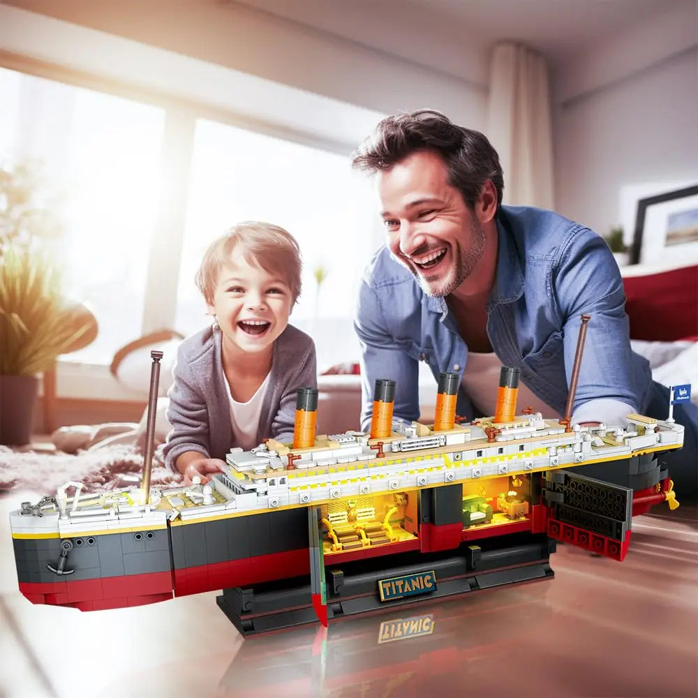 Hignconcerned Titanic Building Set With Led 2 In 1 Stand