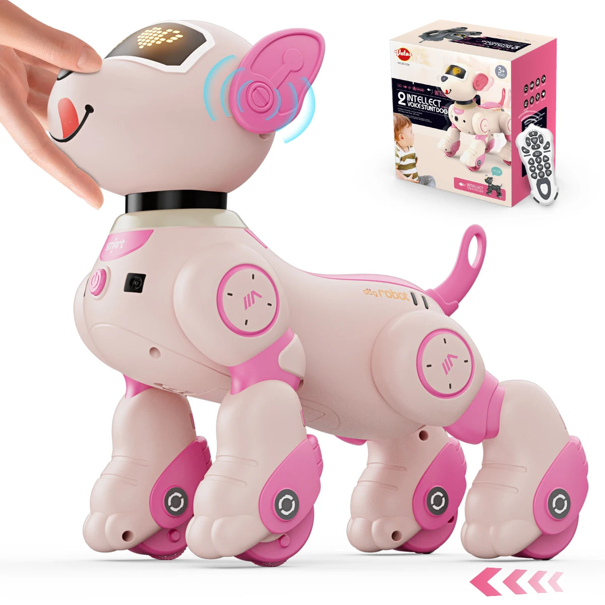 VATOS Robot Dog Toy For Kids Voice 2.4GHz Remote Control