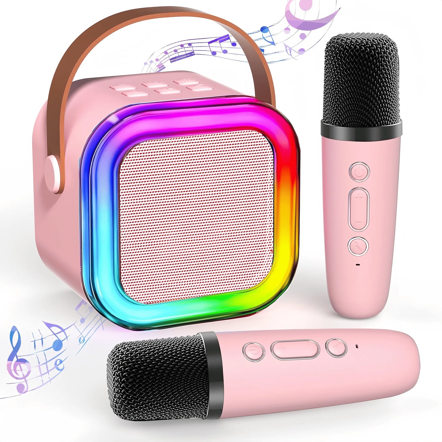 Colorful Lights K12 Karaoke Machine Portable Bluetooth