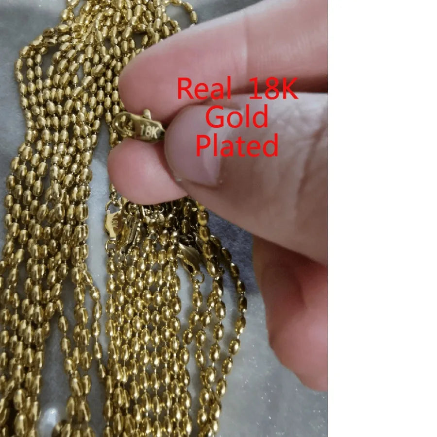Titanium With 18K Gold Beads Pearl Choker Necklace Elite