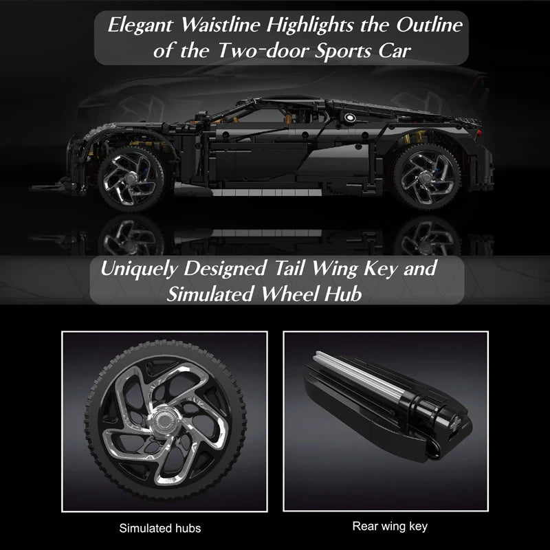 Mould King 13163 Technical Super Sports Car Building Kit