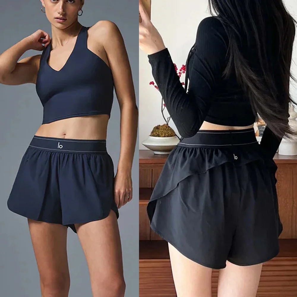 AL Yoga Shorts Women Fitness Spandex Running Shorts