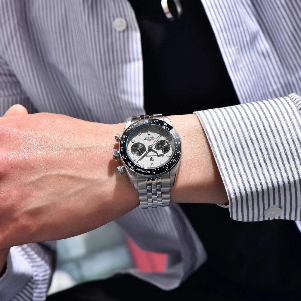 Pagani Design Panda Mens Stainless Steel Chronograph Watch