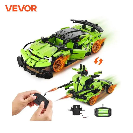 VEVOR 2 In 1 RC Car Robot 461 Pieces STEM Toys For Boys
