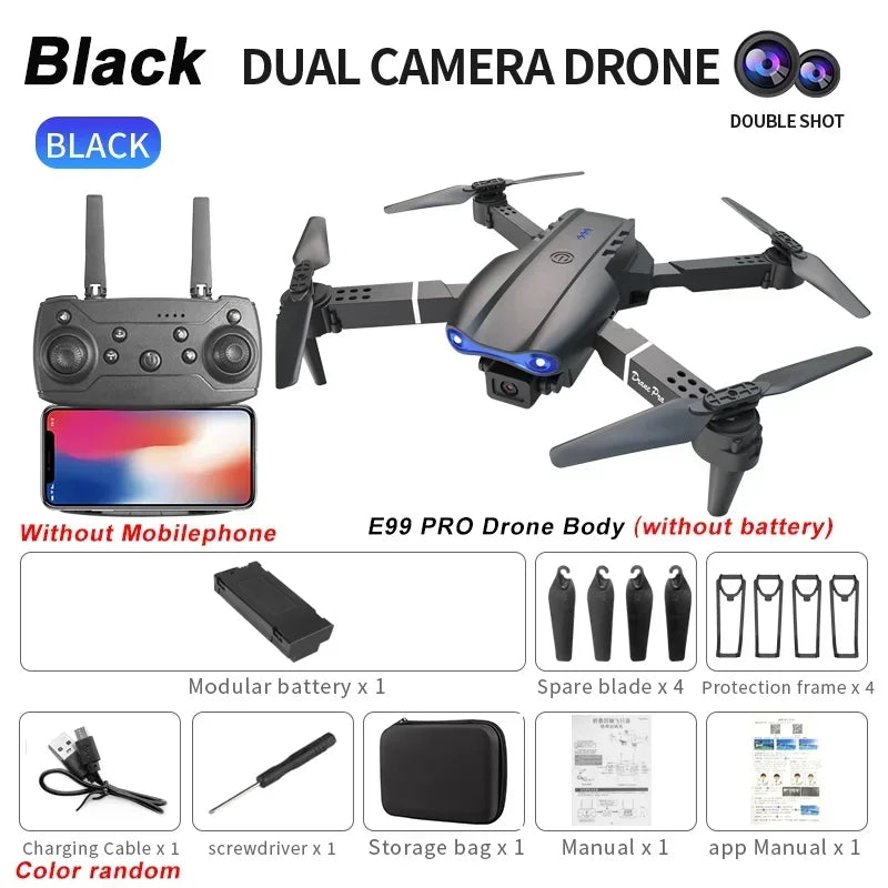 QJ E99Pro RC Drone 4K HD Camera Foldable Helicopter