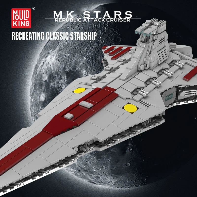 Mould King 21074 Building Block Republic Attack Cruiser