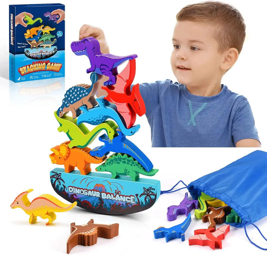 Montessori Dinosaur Blocks for Kids Educational Toy