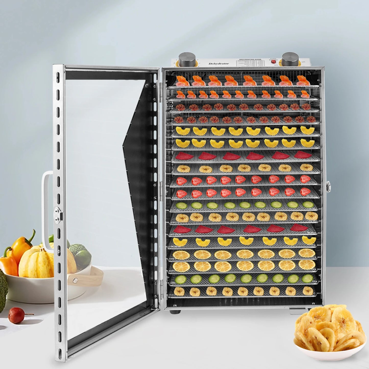 Hignconcerned Stainless Steel Food Dehydrator Digital Timer