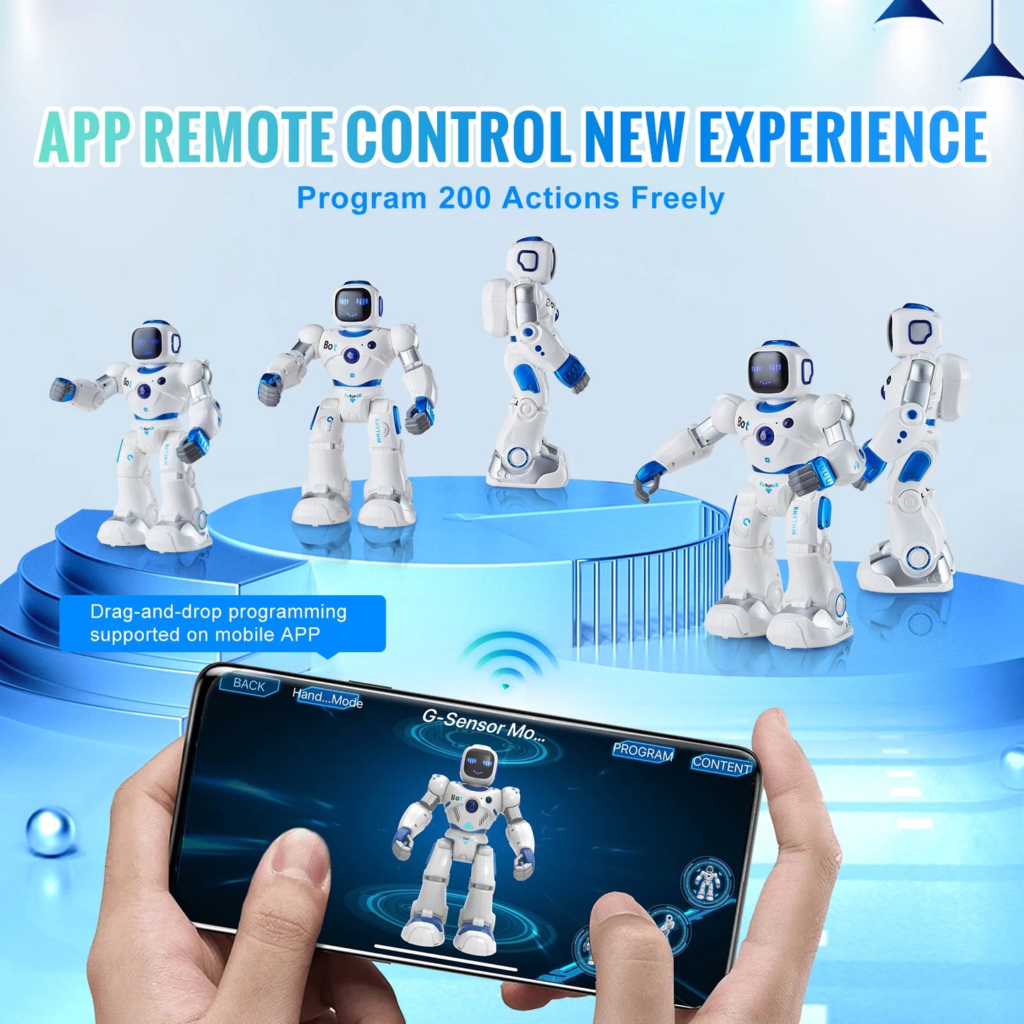 SucceBuy RC Robot For Kids Remote App Education Dancing