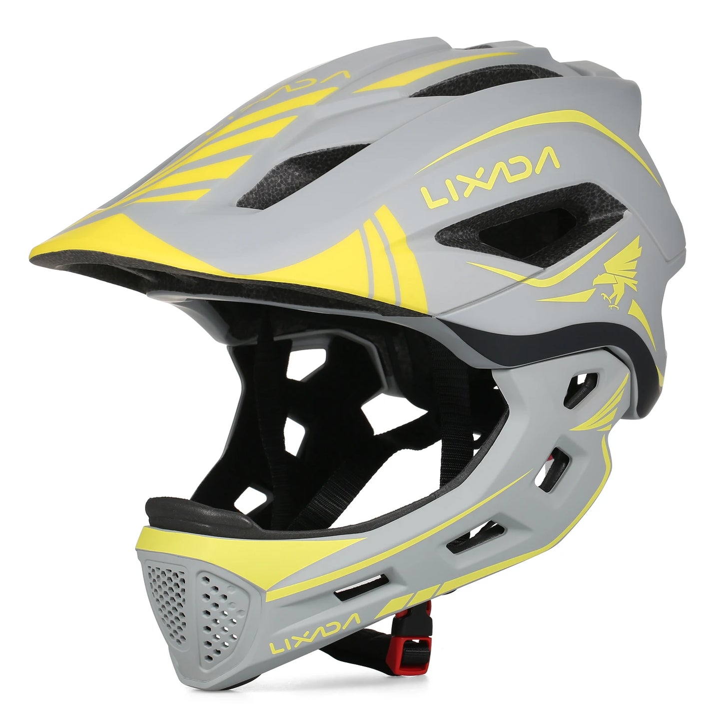 Qiilu Kids Bicycle Helmet Full Face Safety Cycling Helmet
