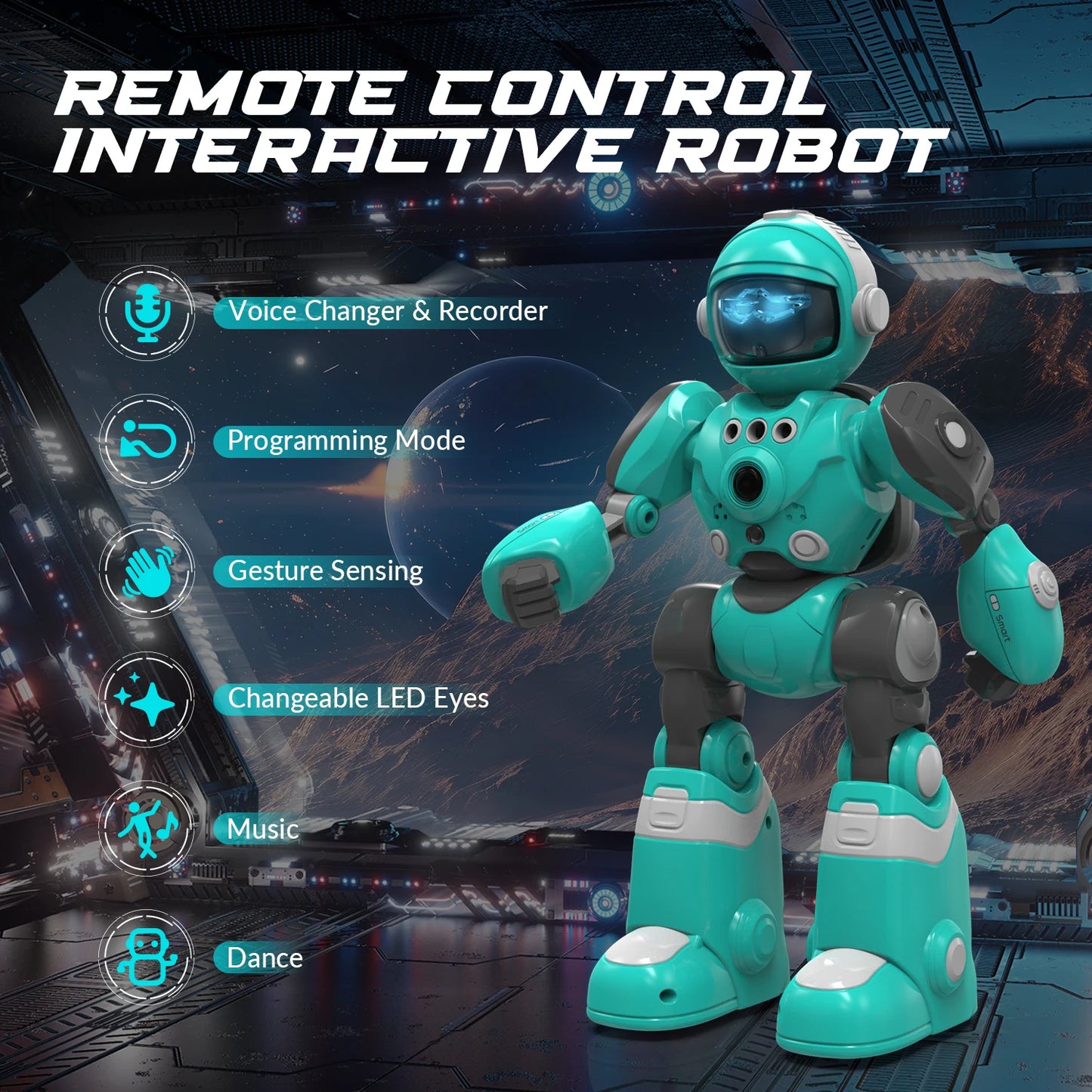 Hign-concerned STEMTRON Programmable Robot Gesture Sensing