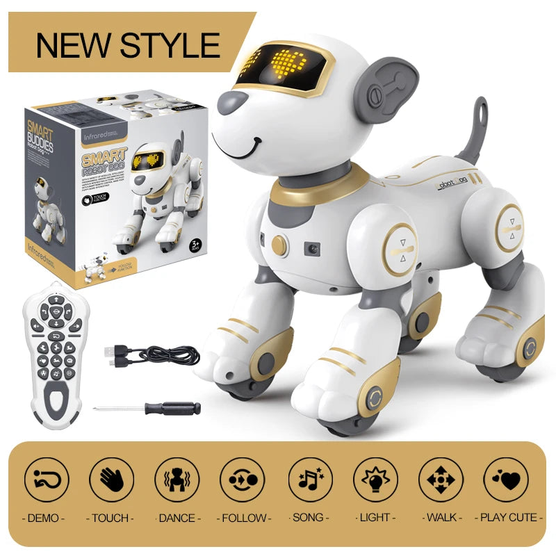 Kelaton RC Robot Dog Voice Command Programmable Toy
