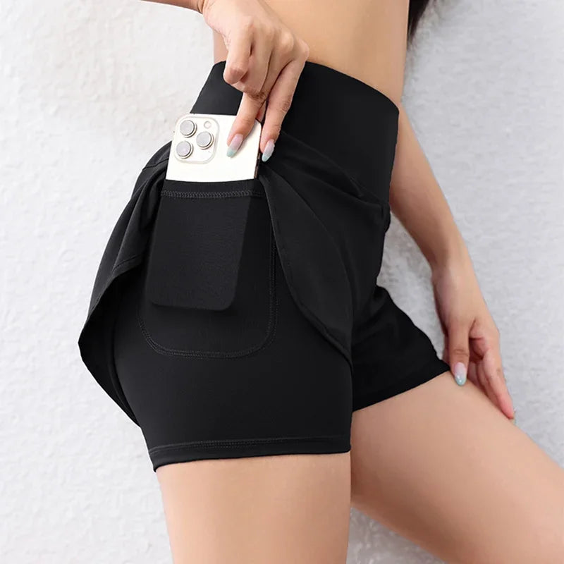 Crazy Seed Quick Dry Womens Running Shorts With Pockets