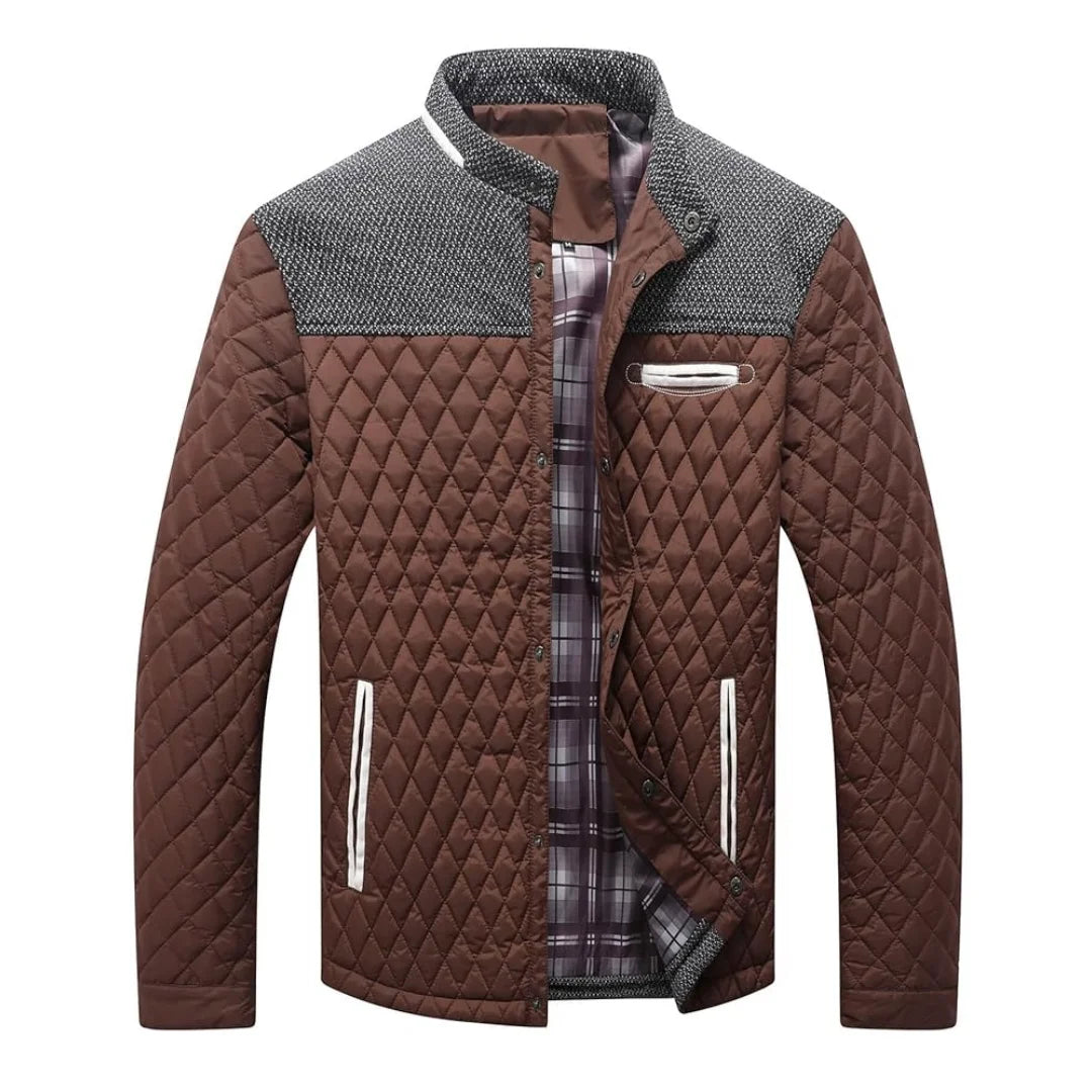 Men's Winter Warm Bomber Quilted Coat by NoEnName