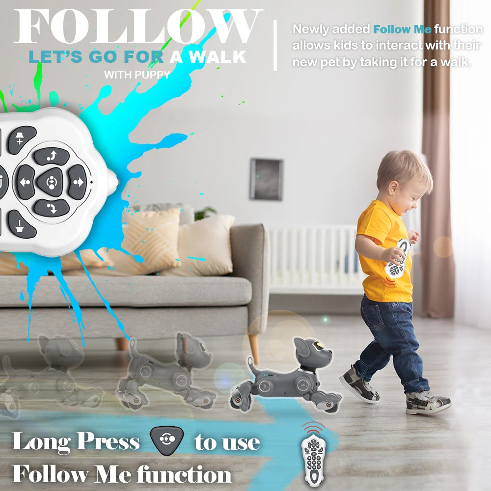 VATOS Robot Dog Toy For Kids With Voice Remote Control