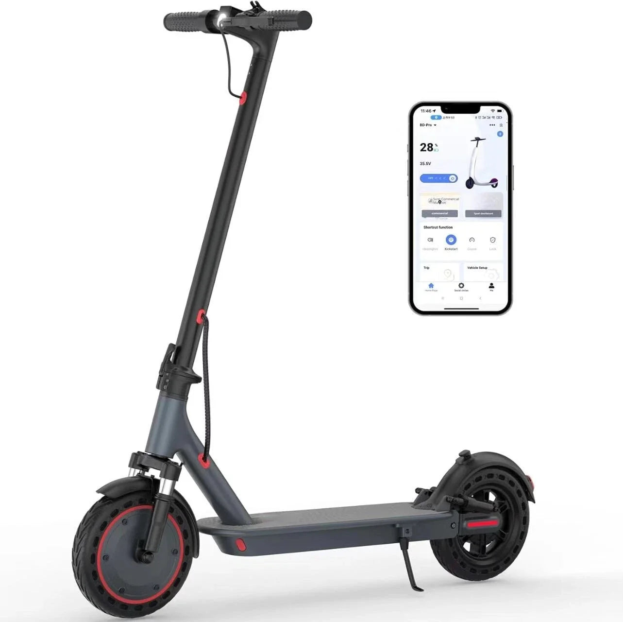 AOVOPRO Electric Scooter 10 Inch 500W Smart Folding Scooter