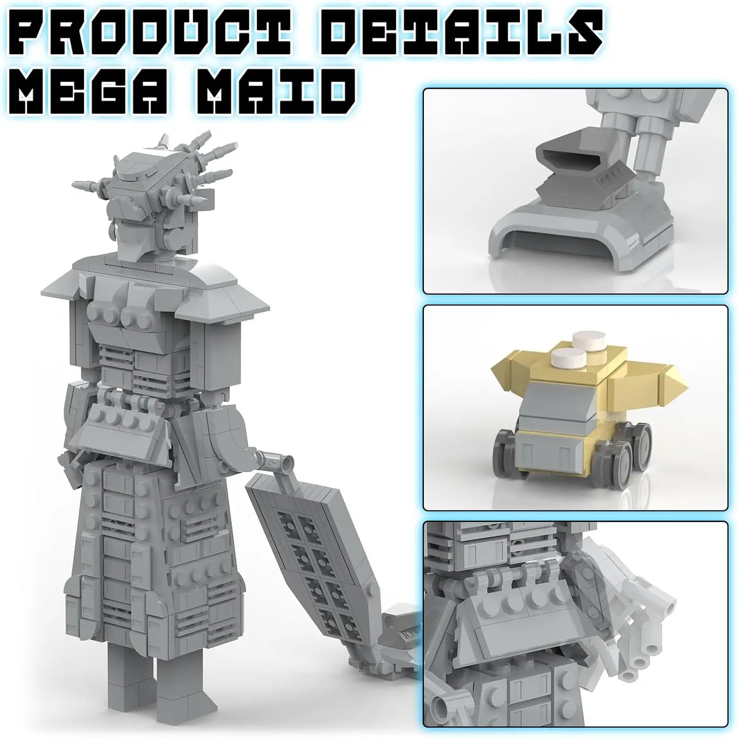 Space Mega Maid Robot Building Blocks Spaceballs Battle Mech
