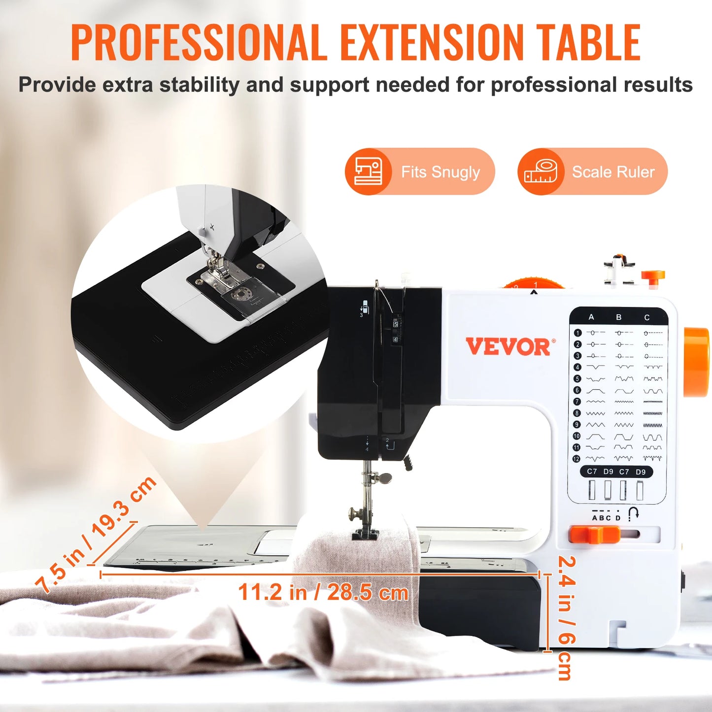 High Sewing Portable Sewing Machine Dual Speed 38 Stitches