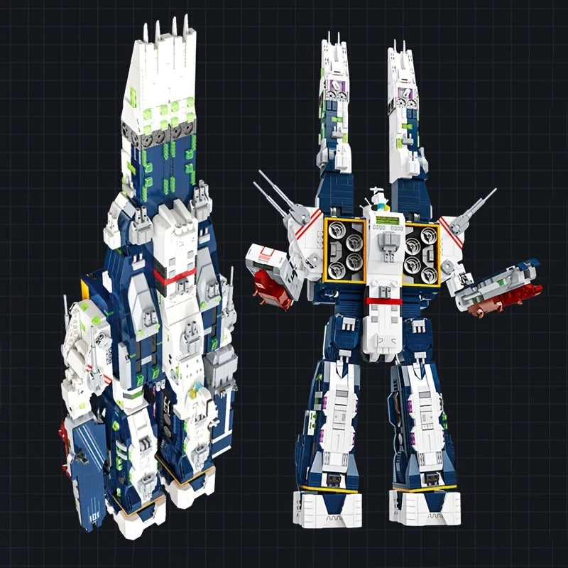 Space Fortress Ship Model Building Blocks Warship Toys