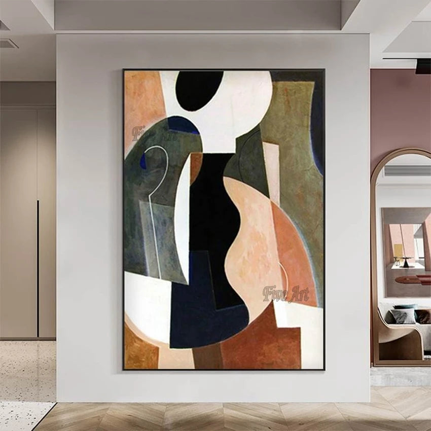 Fujian Handmade Oil Painting Canvas Abstract Wall Art