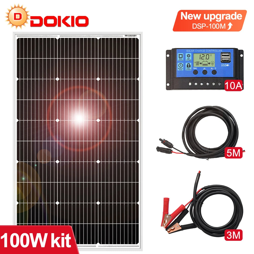 Dokio 18V 100W Solar Panel Controller Waterproof Outdoor