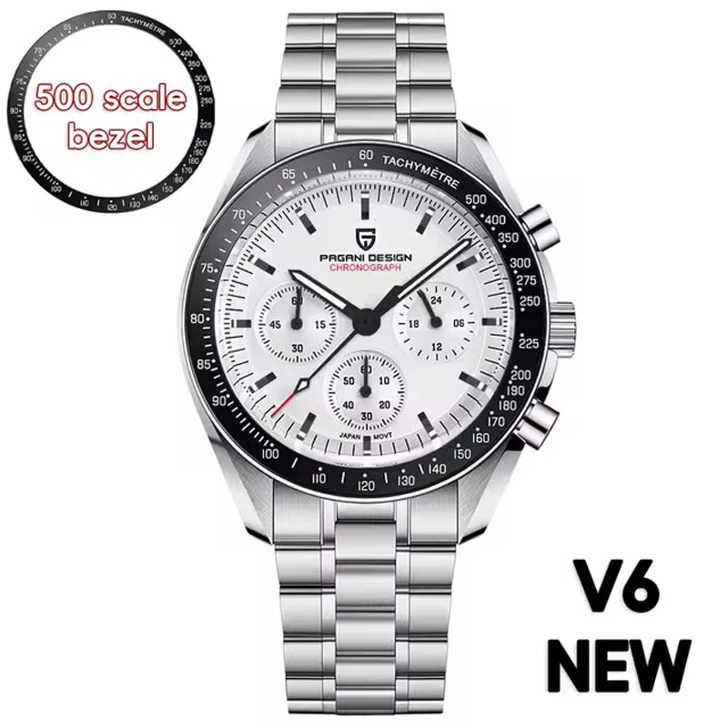 PAGANI DESIGN V5 Moon Chronograph Quartz Watch For Men